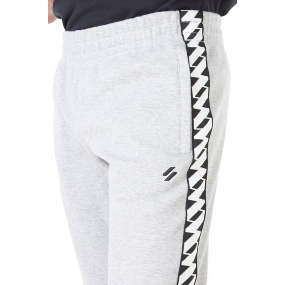 Superdry SUPERDRY CODE TAPE TRACKPANT - GREY MARL