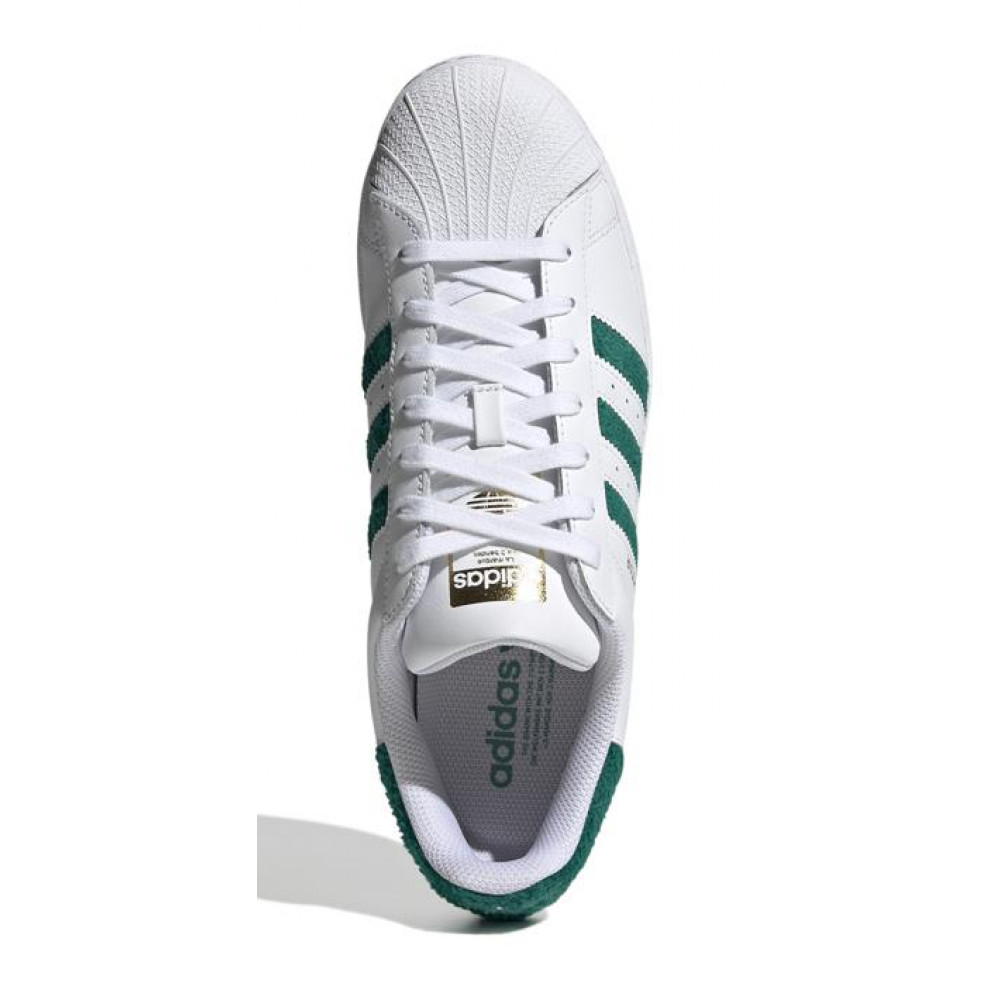 Adidas Originals SUPERSTAR - WHITE/GREEN