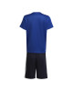 Adidas Essentials 3-Stripes Tee and Shorts Set - BLUE