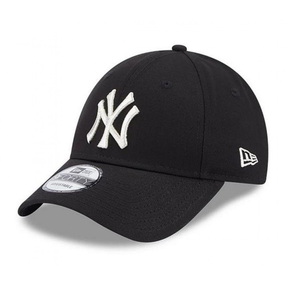 New Era New York Yankees Metallic Logo - BLACK