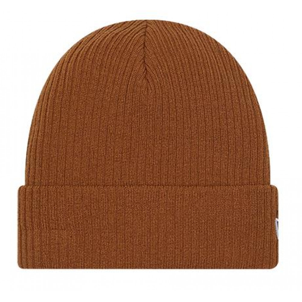 New Era Dark Cuff Knit Beanie Hat - BROWN