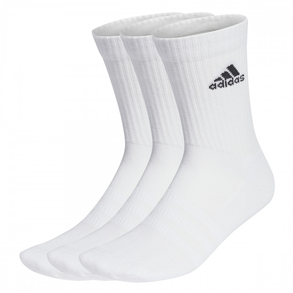 Adidas Performance Cushioned Crew Socks 3 Pairs - WHITE