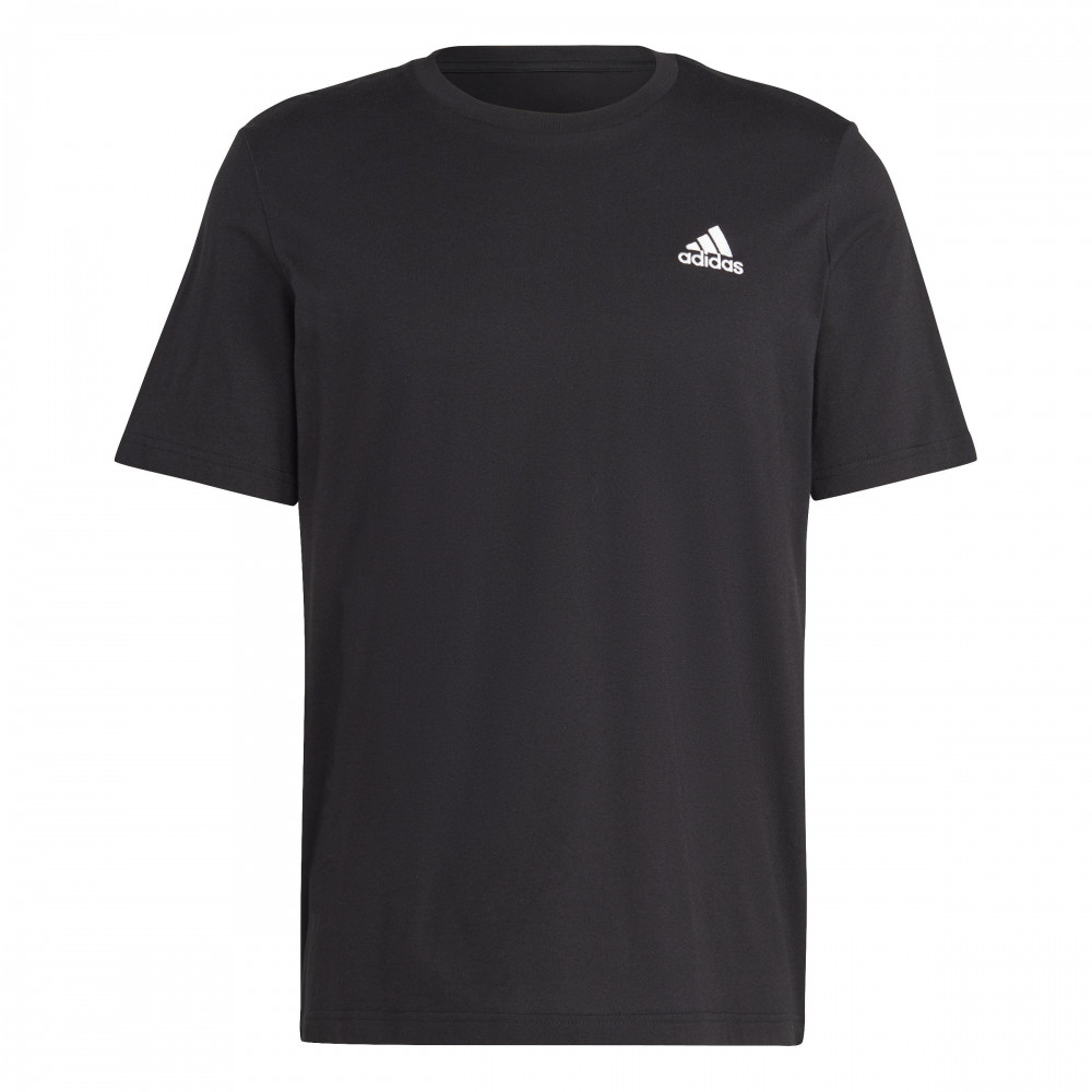Adidas Essentials Single Jersey Embroidered Small Logo Tee - BLACK
