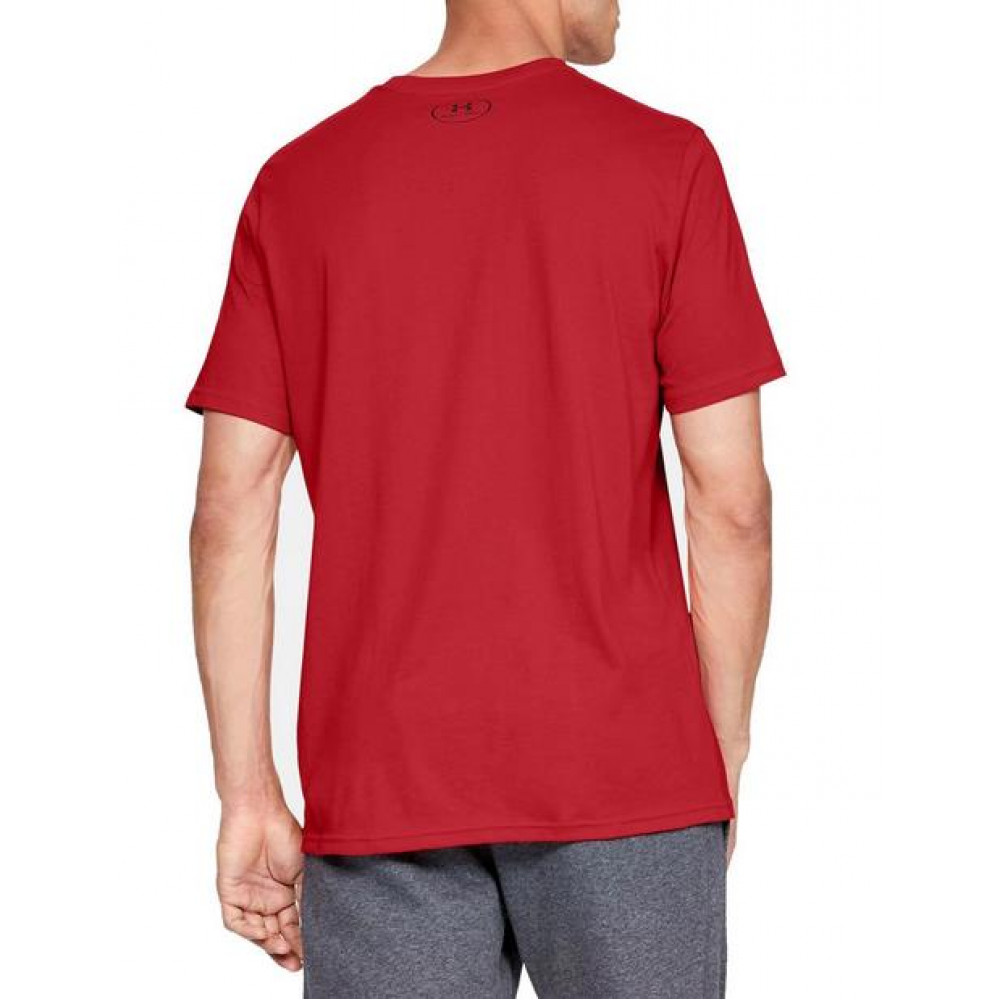 Under Armour UA BOXED SPORTSTYLE SS T-SHIRT - RED/GREY